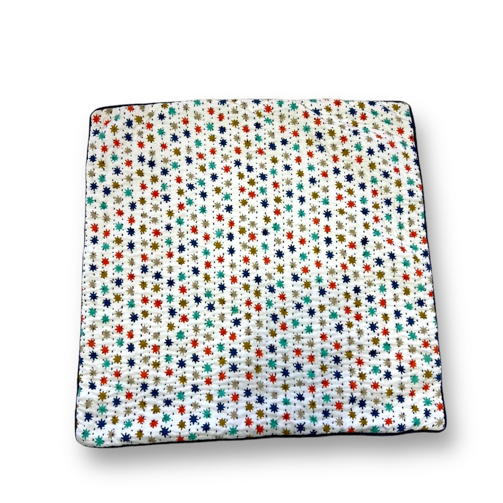 ROBERTA ROLLER RABBIT Star Print Decorative Pillow 18X18